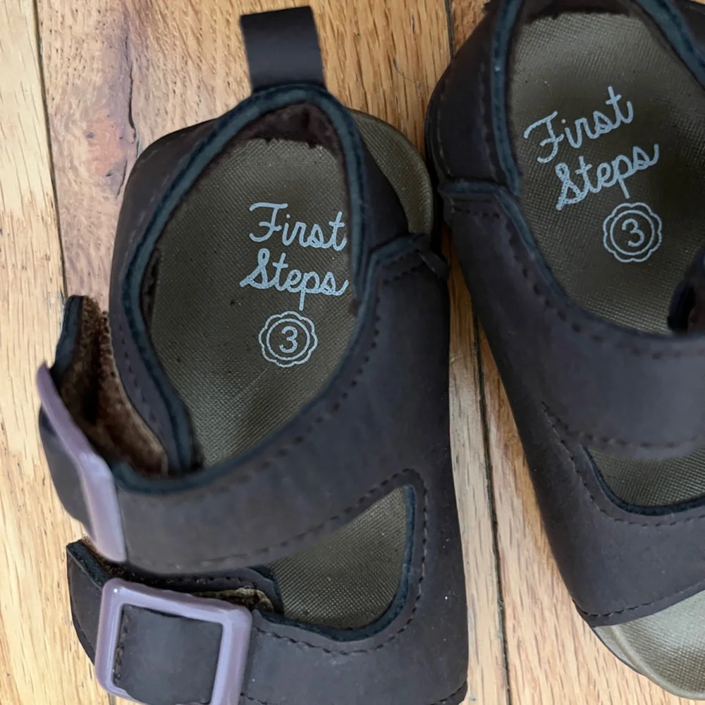 First Steps Sandals Size 3 Toddler‎ EUC